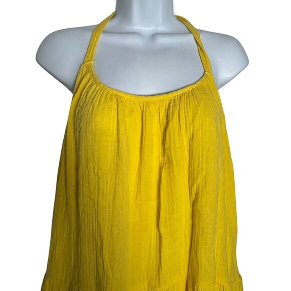 Xirena yellow Reagen Cotton Gauze Long Midi Dress Size medium - Picture 3 of 9